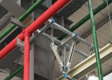 石台该抗震支架的整体式支吊架结构协调性好
